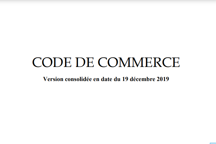 <span>Code du commerce</span>
