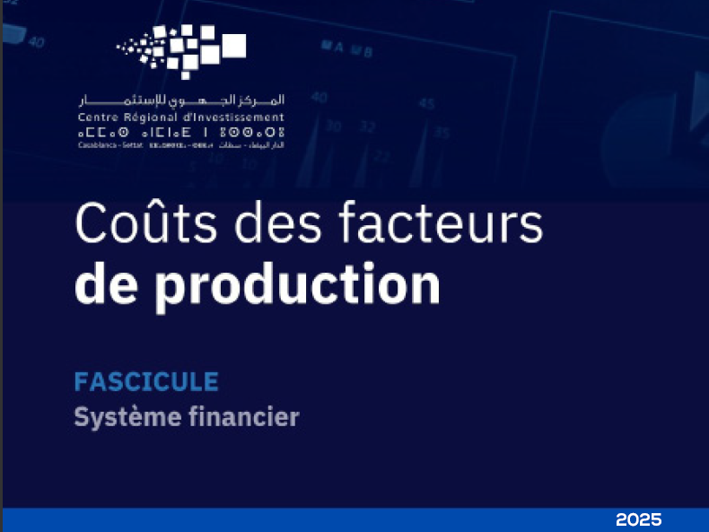 <span>Coûts des facteurs de production - Système financier</span>
