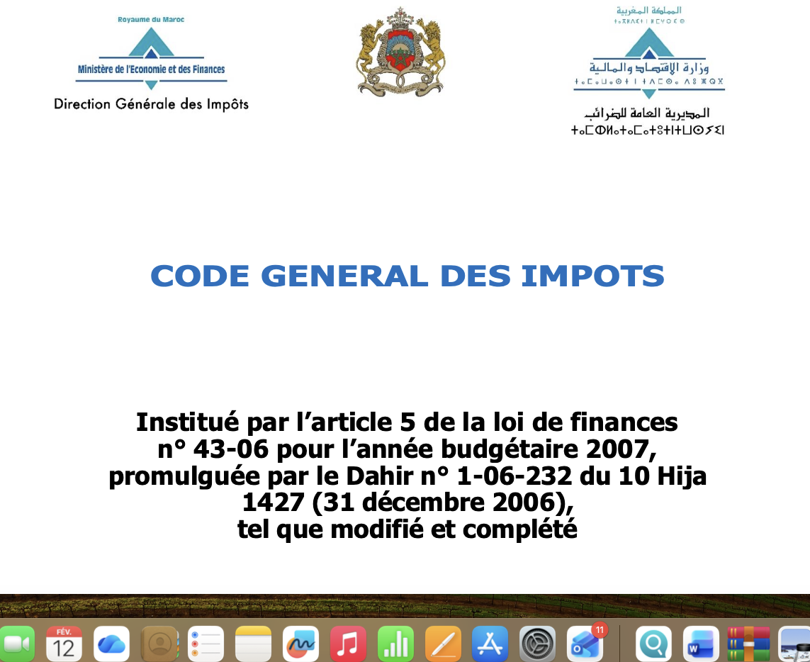 Code général des impôts 2026